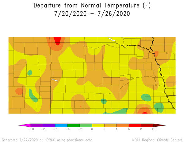 Nebraska temperatures 7-26-20